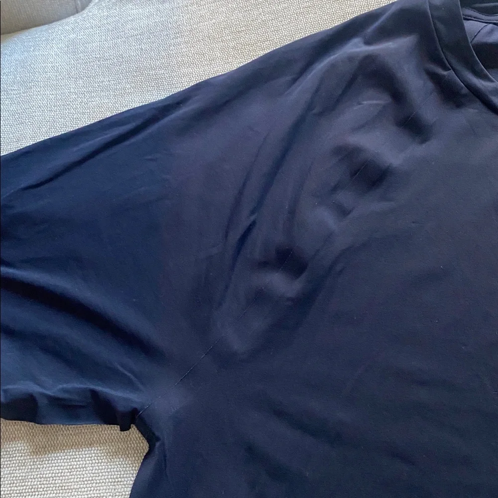 Alo Men’s Navy Blue Short Sleeve Workout Shirt Size M - Picture 6 of 8